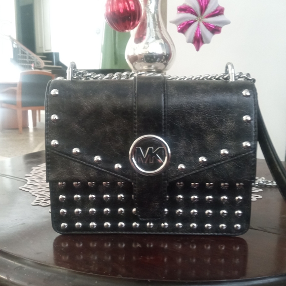 Michael Kors Handbags - Michael Kors Black Studded Crossbody Bag